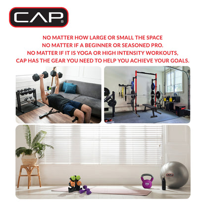 CAP Barbell Standard 7.5lb BLACK Plate Pack B (x4)