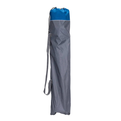 GCI Outdoor Comfort Quad Lightweight Folding Camping Chair with Carry Bag, Heathered Royal