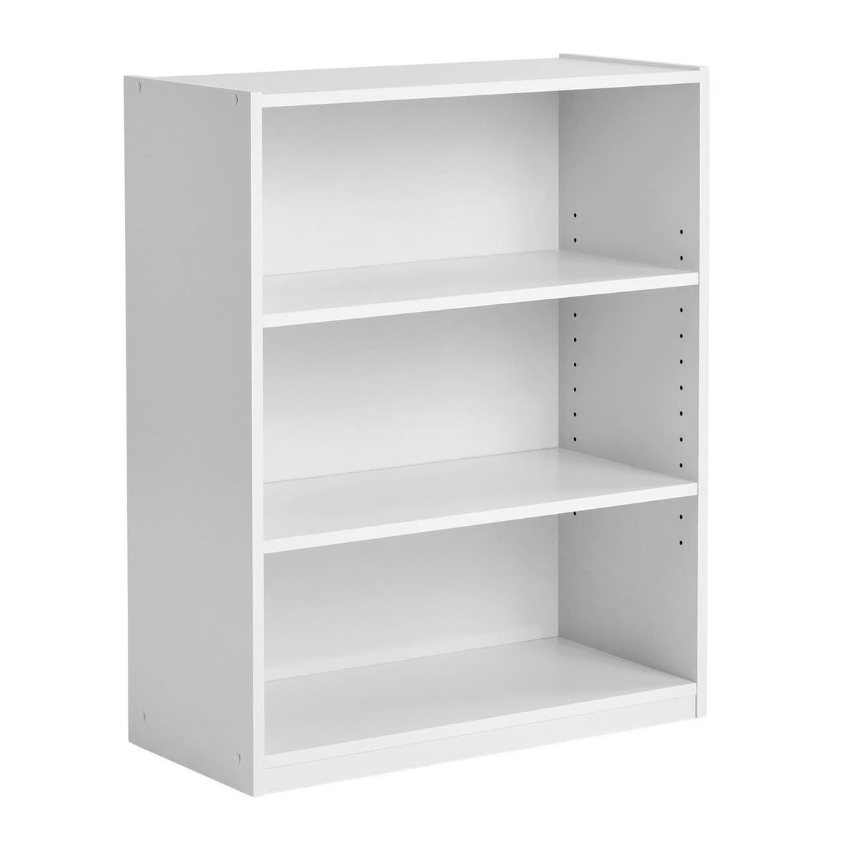 Mainstays 3-Shelf Bookcase with Adjustable Shelves, White