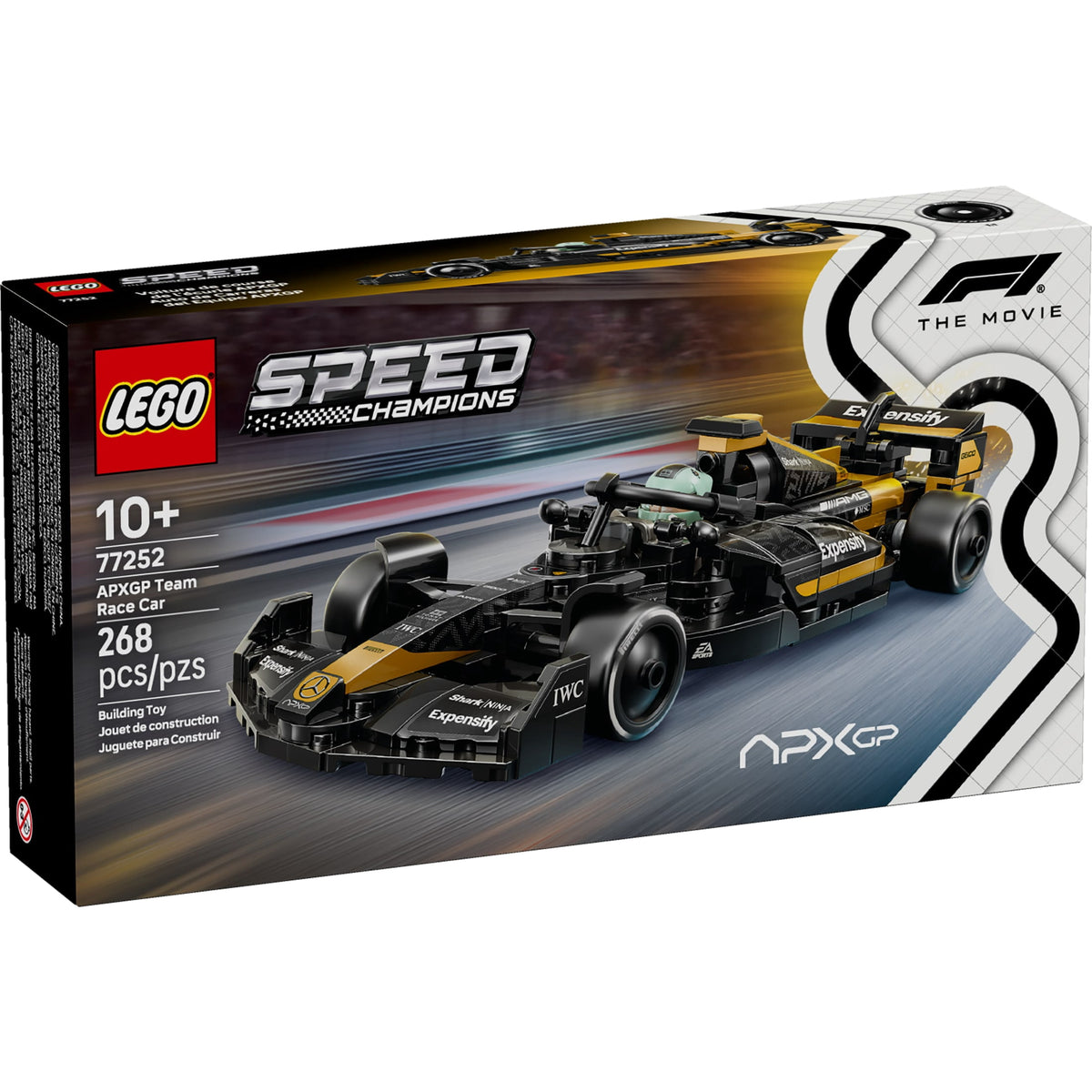LEGO Speed Champions APXGP Team Race Car from F1 The Movie - Building Toy for Boys, Girls, & Kids, Ages 10+ - Pretend Play Racing Vehicle with 2 Minifigures - Gift Idea for Birthdays - 77252