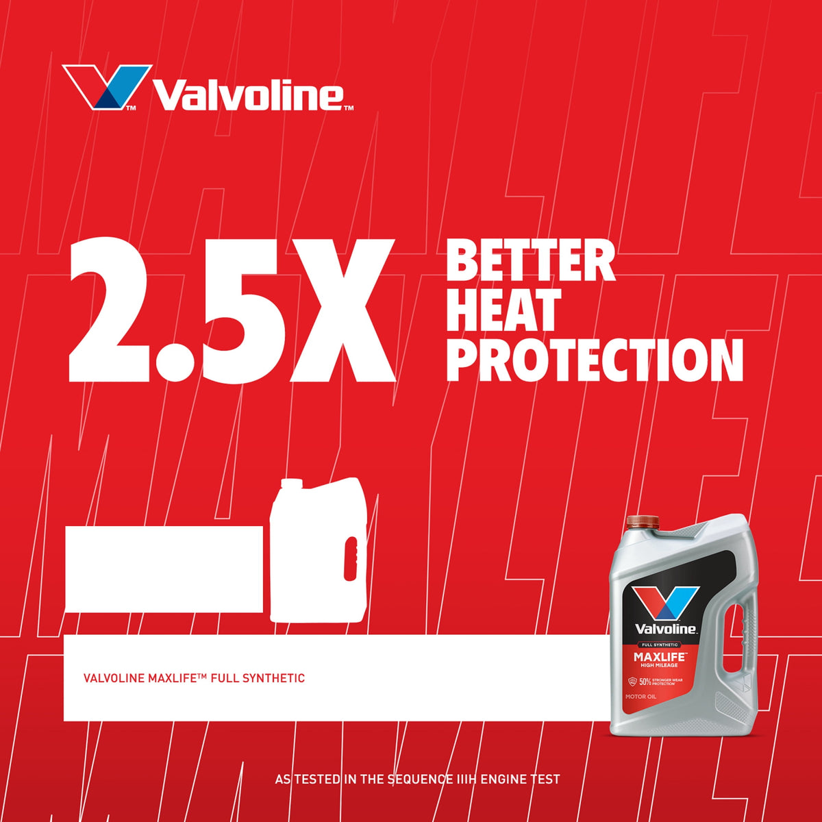 (5 pack) Valvoline MaxLife Full Synthetic High Mileage 5W-20 Motor Oil 1 Quart