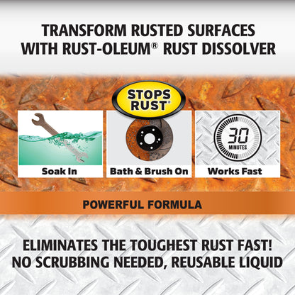 (3 pack) Rust-Oleum Rust Dissolver Gel Spray-300112, 32 oz