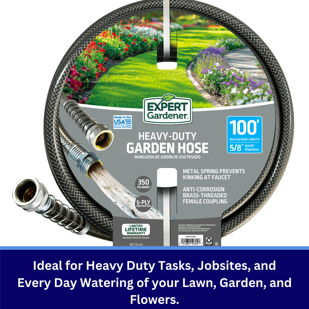 Expert Gardener 5/8 in x 100 ft Heavy Duty Garden Hose