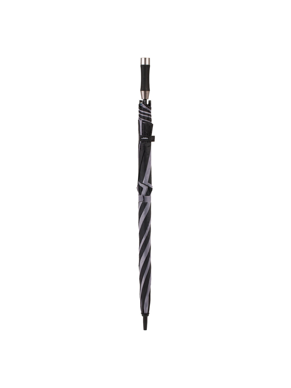 Totes Vented Auto Open Stormbeater Golf Stick Umbrella With SunGuard® Black and Gray
