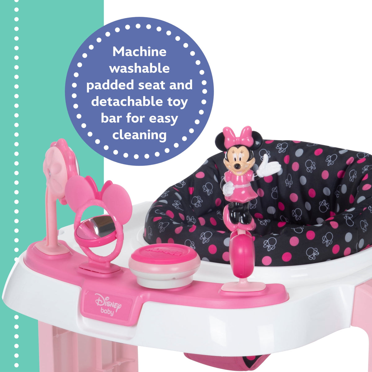 Disney Baby Ready, Set, Walk DX Developmental Walker, Modern Minnie