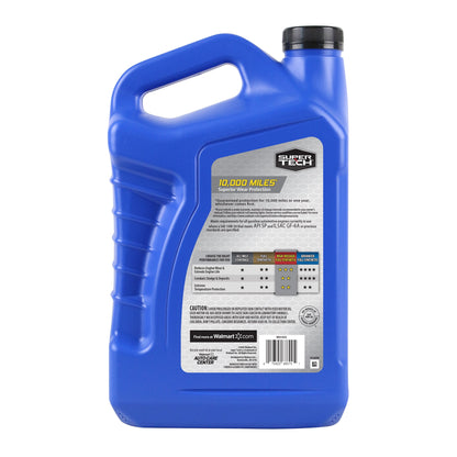 (2 pack) Super Tech High Mileage Full Synthetic SAE 10W-30 Motor Oil, 5 Quarts