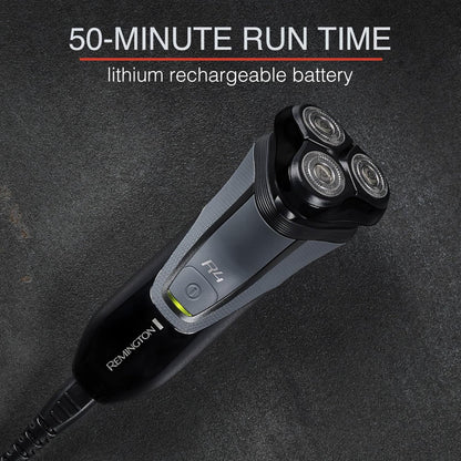 REMINGTON R4 Style Series Men's Rotary Electric Shaver, Cordless Rechargeable, Wet & Dry, Pop-Up Trimmer, Black