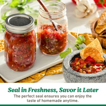 (4 pack) Ball Regular Mouth Quart 32-Oz. Glass Mason Jar with Lids and Bands, 12-Count